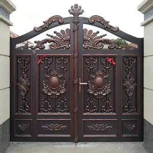 设计前门安全门和围栏现代主要设计锻铁花园门