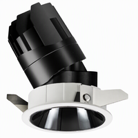 Plafonnier LED encastré anti-éblouissement, orientable, COB, en aluminium, IP54, 6W-15W, dimmable, pour intérieur, commerce, hôtel