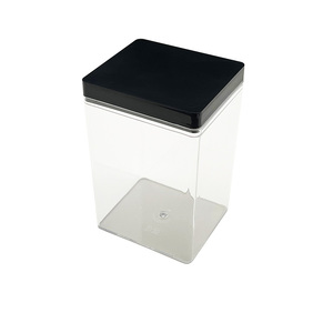 Factory Newly Design 003 Black cover Food Biscuit Packaging Box Food Packing Plastic Box Food Storage Containers