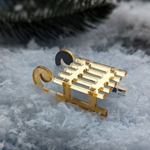 Decoraciones acrílicas de Navidad con diseño de miel y dulzura, 1.3 mm de grosor, para decoración de pasteles navideños. - Product Image 3