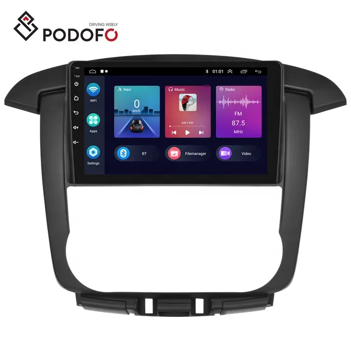 Podofo 9 "Android 11 передний бампер автомобиля стерео 1 + 16 ГБ/2 + 32G для Toyota innvoa 2008-2010 автомобиль радио Carplay Android Авто GPS, Wi-Fi, Hi-Fi аудио RDS