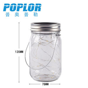 โคมไฟแก้ว LED แบบ Poplor ใช้พลังงานแสงอาทิตย์ สำหรับตกแต่งสวน ลานบ้าน และกลางแจ้ง - Product Image 5