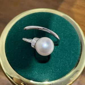 ขาตั้งเครื่องประดับเงิน DIY 10705 พร้อมขาตั้งแหวนเงินแท้ S925 สำหรับใส่ลูกปัดกลมขนาด 3-5 มม. อุปกรณ์เสริมไข่มุกคู่สำหรับไข่มุกเม็ดเดี่ยว - Product Image 3