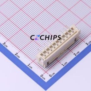 WAFER-HA2.54-10PLB Wire-to-Board Pin Header SMD,P=2.5mm Connector 1x10P 2.5mm Vertical Mount XHB - Product Image 2