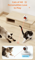 Jouet laser intelligent moderne pour animaux de compagnie avec caméra de vision, audio bidirectionnel, effets lumineux et sons multiples - Télécommande portable pour chats et chiens