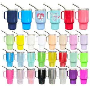 Blank Sublimation Candy Macaron Colors Stainless Steel 3oz Mini Shot Tumblers with Lids and Straws for Whiskey, Tequila, Vodka - Product Image 1