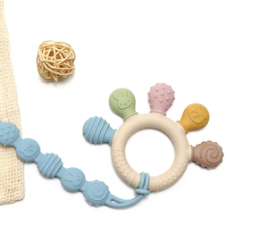 Juguetes de Silicona para Bebés de 0 a 24 Meses, Mordedores para Aliviar la Dentición, Juguetes Masticables de Silicona de Grado Alimenticio, Estilo de Dibujos Animados, Juguetes Unisex para Bebés - Product Image 5