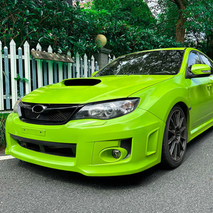 Autocollants pour phares de voiture, texture en Fiber de carbone noir piano, pour Subaru Impreza WRX STI 2007-14, autocollants adhésifs pour carrosserie - Product Image 3