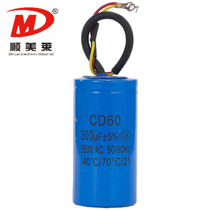 Tụ điện cd60 với dây 250/450vac 50/60Hz cho Máy bơm nước - Product Image 2