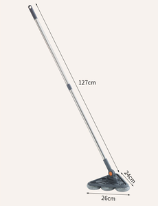 <span class=keywords><strong>Brosse</strong></span> à poils en acier à long manche, rotative à 360 degrés, <span class=keywords><strong>brosse</strong></span> triangulaire pour nettoyer la <span class=keywords><strong>piscine</strong></span>, la salle de bain, la terrasse, le marbre - Product Image 6