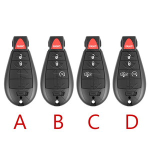 Clé de voiture à distance Fobik GQ4-53T 433 MHz avec <span class=keywords><strong>puce</strong></span> ID46-PCF7961A pour Dodge RAM 1500 2500 3500 4500 2013-2018 Chrysler Jeep sans logo - Product Image 2