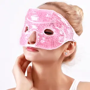 Diepvriesbestendig Ijs Koud Gezichtsmasker Half Gezicht Dekking Gel Ijs Masker Magnetron Verwarming Vrouwen Schoonheid Gezichtsmasker