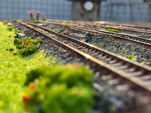 Base de ferrocarril para diorama de <span class=keywords><strong>tren</strong></span> de transporte de mercancías a <span class=keywords><strong>escala</strong></span> <span class=keywords><strong>N</strong></span> 1:160, vía recta, 100x40cm - Product Image 4