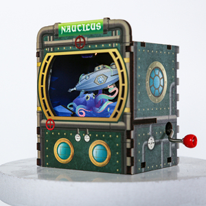 Joli cadeau d'anniversaire de Noël pour enfants Jouet pour enfants Carrousel en bois Boîte à musique - Product Image 4