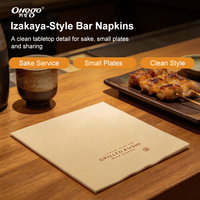 Serviettes jetables imprimées avec logo, serviettes japonaises Izakaya, serviettes en papier pour les exploitants de bars Izakaya