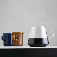 Penjualan Panas: Server Kopi Kaca, Dekanter Kopi Tuang, 400ML 650ML, Pot Kopi Kaca Transparan
