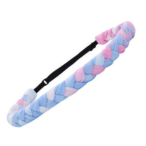 Diademas Trenzadas Personalizadas para Niñas, Diademas Ajustables con Trenzas de Arcoíris para Niños, Bandas Elásticas de Tela para el Cabello - Product Image 4