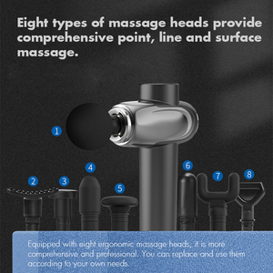 Custom Logo High Speed Deep Tissue 8 <b>Head</b> Portable <b>Massage</b> Gun for muscle relaxation - Product Image 5