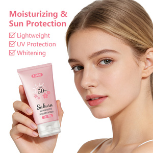 Protector Solar Hidratante <span class=keywords><strong>de</strong></span> Alto SPF OEM: Bloquea los Rayos UV; Crema Hidratante e Iluminadora <span class=keywords><strong>de</strong></span> Flor <span class=keywords><strong>de</strong></span> Cerezo: Nutre <span class=keywords><strong>la</strong></span> <span class=keywords><strong>Piel</strong></span> - Product Image 2