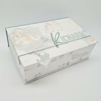 Coffret Cadeau de Luxe Léger pour Bébé, Saisonnier, avec Nœud Papillon, pour Future Maman, Boîte à Fenêtre en Papier Recyclé avec Poignée, Type Clamshell