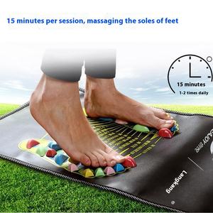 Manta para terapia de pies de una pieza al por mayor, versión para el dolor plantar doméstico, placa de presión para los dedos, versión para los dedos, masajeador de pies con guijarros - Product Image 4