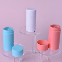 1oz Stock Unique Ovale Forme Ronde Déodorant Bâton Contenant BalmTube Emballage 6g 15g 30g 75g Clair Noir Rose