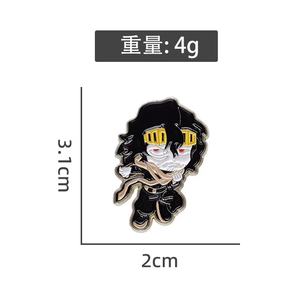 Insignia de Pin de Metal de personaje de Anime de dibujos animados estilo japonés y coreano para fanáticos del <span class=keywords><strong>Manga</strong></span> para Navidad Día Nacional Halloween - Product Image 6
