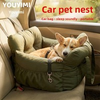 Siège de sécurité pour animaux de compagnie de luxe toutes saisons, portable, respirant, lavable, en coton PP, lit de voyage pour petits chiens et chats, lit pour chien