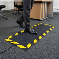 Alfombrilla Protectora de Cables, 300*1000*10mm, Alfombrilla de Seguridad para Cables