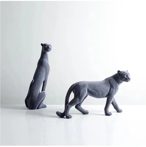Los Fabricantes Ofrecen Decoraciones Suaves para Escritorio, Esculturas de Animales, Leopardo, Adornos para Decoración del Hogar - Product Image 2