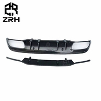 Diffuseur de pare-chocs arrière en fibre de carbone style AMG pour Mercedes Benz Classe C Sedan W205 2015-2021