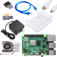 Nouveau Raspberry Pi 5 8 Go 4 Go de RAM BCM2712 en stock Raspberry Pi 5 Noir ABS Coque de protection Carte SD Ensemble de base