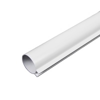 Plafonds tubulaires en forme de O, plafonds suspendus en aluminium, plafonds à baffles en tuyaux ronds
