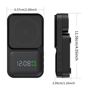 Foldable QC3.0 Digital Display Wireless Charging Station 4-in-1 Magnetic Charger for iPhone Earphones Watch <strong>Headset</strong> - Product Image 2