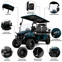 Carrito de Golf Eléctrico de Lujo para 6 Personas, Ideal para Campos de Golf, Resorts, Villas y Turismo