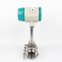Débitmètre de réfrigérant 1.0 personnalisable haute précision RS485 4-20MA Modbus IP65 pour eau, GPL, air comprimé, vapeur, gaz, huile, en acier inoxydable SS304, OEM