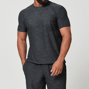 Completo Sportivo <span class=keywords><strong>da</strong></span> <span class=keywords><strong>Uomo</strong></span> in Due Pezzi, Abbigliamento Athleisure ad Asciugatura Rapida e Traspirante per <span class=keywords><strong>Palestra</strong></span> - Product Image 2