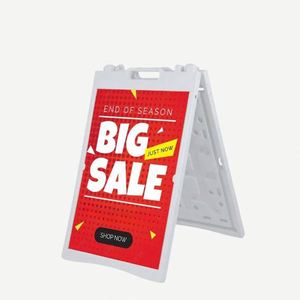 Outdoor Water Injection Portable A-<b>Frame</b> Sign Stand Double Sided Pavement Sidewalk Sign <b>Poster</b> Display Stand - Product Image 1