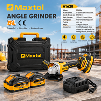 Meuleuse d'angle sans fil 20V personnalisée, sans balais, 125 mm, industrielle, pour la découpe du métal et du béton, batterie 4.0Ah