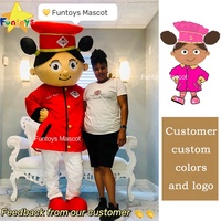 Funtoys OEM personnalisé mascotte personnage de dessin animé animal fruit marche costume de mascotte personnalisé pour marque adulte Halloween Traje