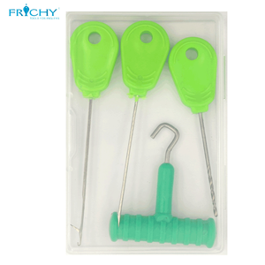XN505 1 ensemble/4 pièces accessoires de pêche à <span class=keywords><strong>la</strong></span> carpe ensemble d'aiguilles à <span class=keywords><strong>bouillette</strong></span> Kit outil en acier inoxydable appât perceuse Stringer aiguille outil de pêche Pesca - Product Image 5