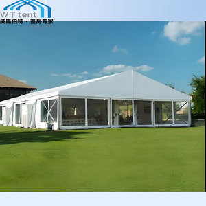 Produit de 15x25m, cabanes de mariage, tente de luxe transparente, grande capacité, tente conteneur, équipement de camping, <span class=keywords><strong>barnum</strong></span>, <span class=keywords><strong>aluminium</strong></span> - Product Image 2