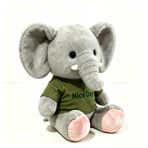 Peluche de elefante personalizado, elefante de peluche, lindo peluche de elefante, peluche de elefante sentado - Product Image 2