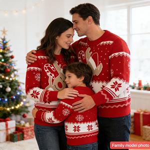 Pull tricoté chaud et décontracté pour femme, idéal pour les fêtes et Noël, vente en gros - Product Image 2