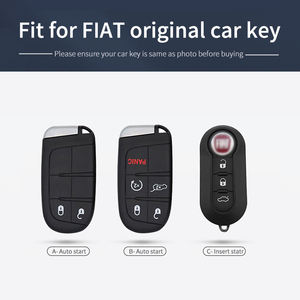 Housse de clé de voiture en cuir personnalisée adaptée à <span class=keywords><strong>Fiat</strong></span> 500 500C 500L 500X RAM Promaster <span class=keywords><strong>Porte</strong></span>-clés personnalisé Mode <span class=keywords><strong>Fiat</strong></span> 127 Cow Butler - Product Image 3