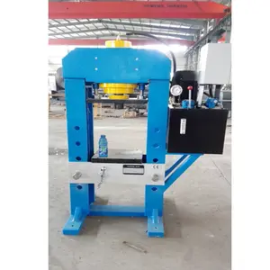 Prensa automática de bastidor en H, máquina de prensa hidráulica de alta resistencia de 160 toneladas con mesa de trabajo ajustable, con estructura en H, 1 unidad