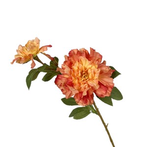 Flor de Peonía Artificial, Rama Individual, Flor de Seda, Rojo Champán, Rosa, Decoración para Bodas y Hogar - Product Image 1