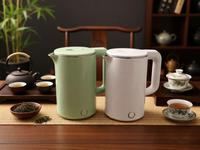 Bouilloire électrique sans fil en verre Mylongs MF-2501 de grande capacité 2,5 L, prix abordable, base rotative à 360 degrés, pour la maison et l'hôtel