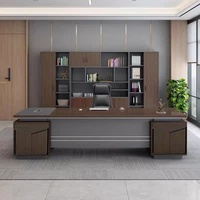 2025 tavolo esecutivo per ufficio commerciale moderno capo a forma di L MDF in legno scrivania per Computer mobili da ufficio