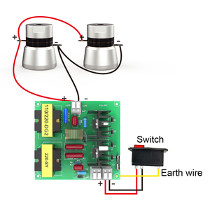 Nuovo circuito Driver <span class=keywords><strong>trasduttore</strong></span> ultrasonico 100W con 40KHz 220V <span class=keywords><strong>trasduttore</strong></span> <span class=keywords><strong>piezoelettrico</strong></span> 2 pezzi 200V - Product Image 1